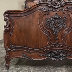 19th Century French Louis XV Walnut QUEEN Bed
