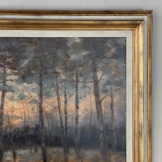 Antique Framed Oil Painting on Board by Dieudonné Jacobs (1887-1967)
