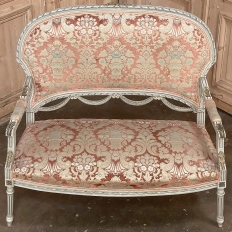 Antique French Louis XVI Painted Canape ~ Settee