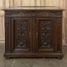 19th Century French Henri II Renaissance Revival Walnut Marble Top Buffet