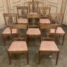 Set of Eight 18th Century Swedish Gustavian Neoclassical Dining Chairs