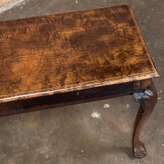 Antique English Elmwood Chippendale Sofa Table