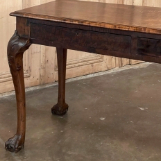 Antique English Elmwood Chippendale Sofa Table
