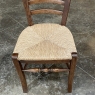 Set of 8 Antique Country French Rush Seat Dining Chairs
