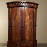 Antique English Regency Period Neoclassical Grand Corner Cabinet