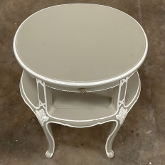 Antique French Louis XV Oval Painted Occasional Table