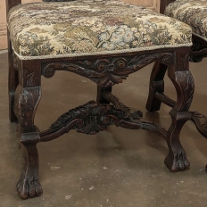 Pair Antique Italian Renaissance Side Chairs