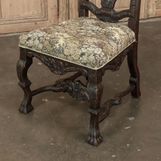 Pair Antique Italian Renaissance Side Chairs