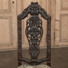 Pair Antique Italian Renaissance Side Chairs