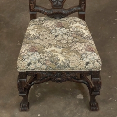 Pair Antique Italian Renaissance Side Chairs
