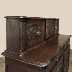 19th Century Country French Walnut Buffet a Glissant