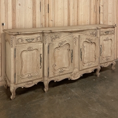 Grand Antique Country French Stripped Step Front Buffet