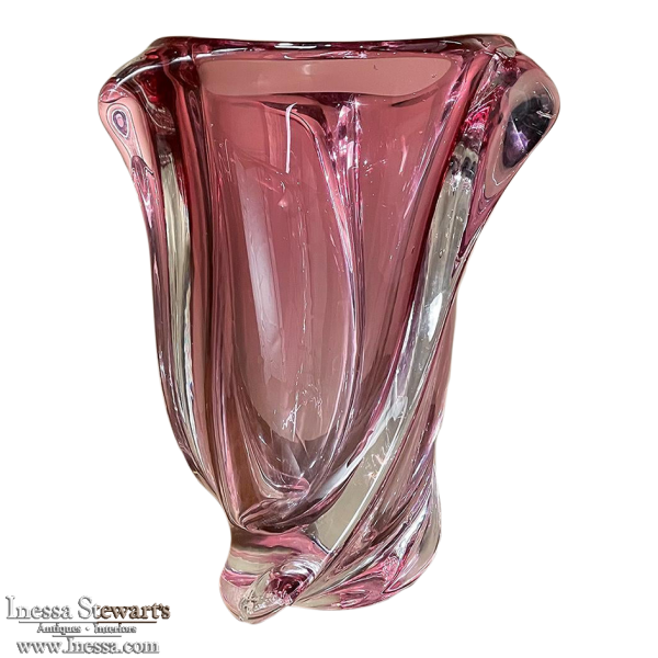 Mid-Century Hand-Blown Glass Vase