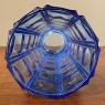 Mid-Century Blue Glass Vase by Saint Gobain