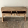 Early 19th Century Welsh Console ~ Sofa Table in Stripped Oak