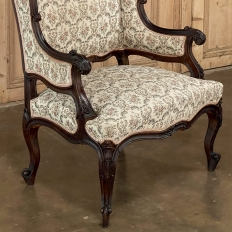 Pair 19th Century French Louis XV - Regence Armchairs ~ Bergeres