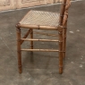 Antique French Faux Bamboo Salon Chair