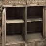 19th Century French Hand-Carved Buffet in Stripped Oak from Brittany