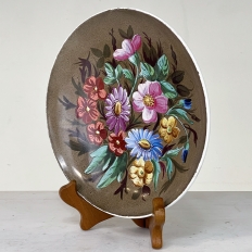 19th Century Hand-Painted French Plate by Louis Martin Lebeuf & Co.