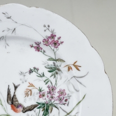 19th Century Hand-Painted French Plate signed by Marie Branne