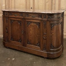 19th Century French Louis XIV Marble Top Buffet