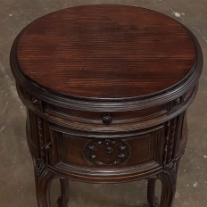 19th Century French Louis XVI Oval Nightstand