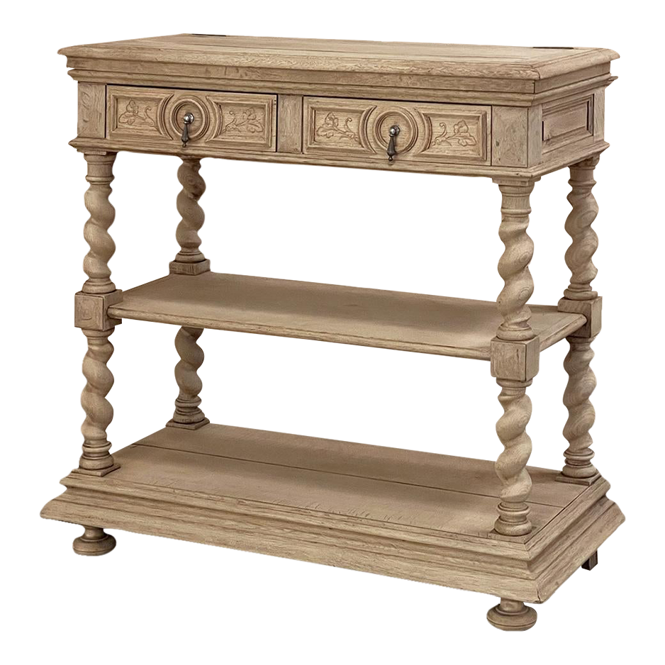 19th Century French Neoclassical Barley Twist Dessert Buffet ~ Server