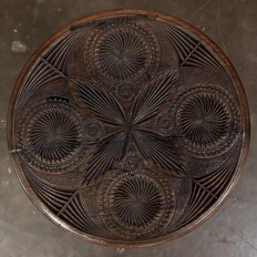 19th Century Dutch Renaissance Carved Lamp Table ~ End Table