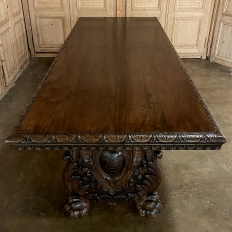 Grand Antique Italian Renaissance Walnut Banquet Table