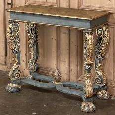 Early 19th Century Italian Baroque Faux-Sienna Marble Console