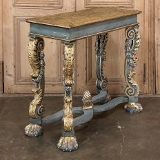 Early 19th Century Italian Baroque Faux-Sienna Marble Console