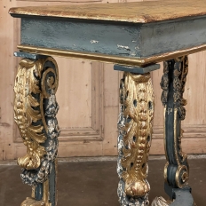 Early 19th Century Italian Baroque Faux-Sienna Marble Console