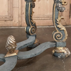 Early 19th Century Italian Baroque Faux-Sienna Marble Console