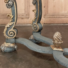 Early 19th Century Italian Baroque Faux-Sienna Marble Console