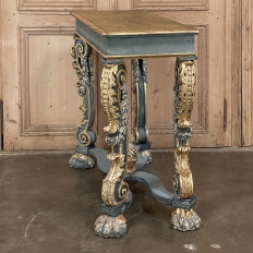Early 19th Century Italian Baroque Faux-Sienna Marble Console