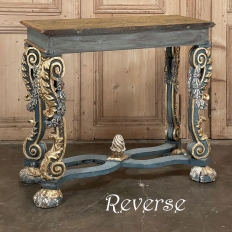 Early 19th Century Italian Baroque Faux-Sienna Marble Console