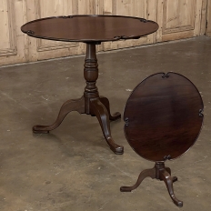 19th Century English Mahogany Tilt-Top End Table