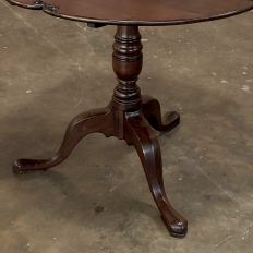 19th Century English Mahogany Tilt-Top End Table