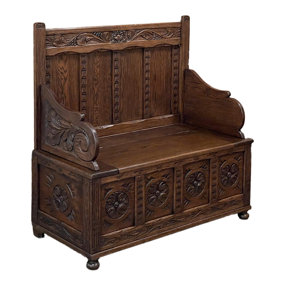 Antique Renaissance Hall Bench