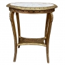 19th Century French Louis XVI Oval Marble Top End Table