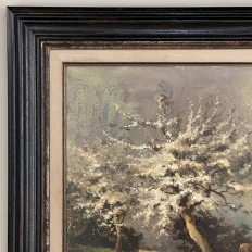 Spring Time Pastora Framed Oil Painting on Canvas by E. Van Orden