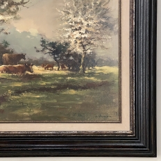 Spring Time Pastora Framed Oil Painting on Canvas by E. Van Orden