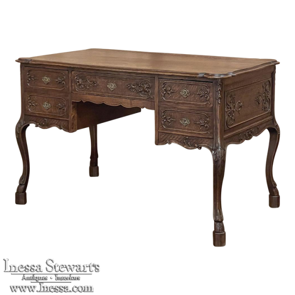 Antique Country French Double-Faced Desk