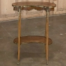 Antique French Louis XV Kidney Shaped Marquetry End Table