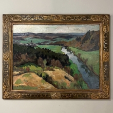 Antique Framed Oil Painting on Canvas by Pol-Francois Mathieu (1895-1979)
