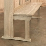 19th Century French Neogothic Hall Bench in Stripped Oak