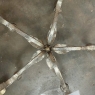 Mid-Century French Painted Wrought Iron and Glass Round Coffee Table