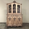 Antique Liegoise Louis XIV Bookcase ~ China Cabinet in Stripped Oak