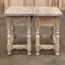 Pair Vintage Rustic Country French Pine Nightstands ~ End Tables