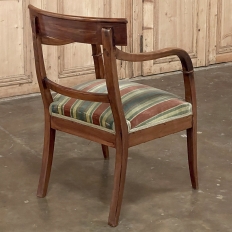 19th Century French Empire Style Walnut Armchair